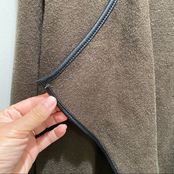 Zara Olive Green Open Front Cardigan Size Medium - Picture 5 of 7